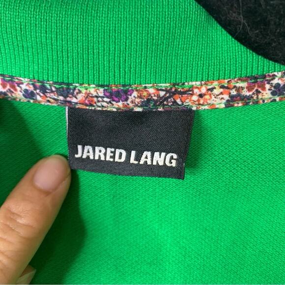 Jared‎ Lang green polo long sleeves shirt size large - Picture 3 of 5